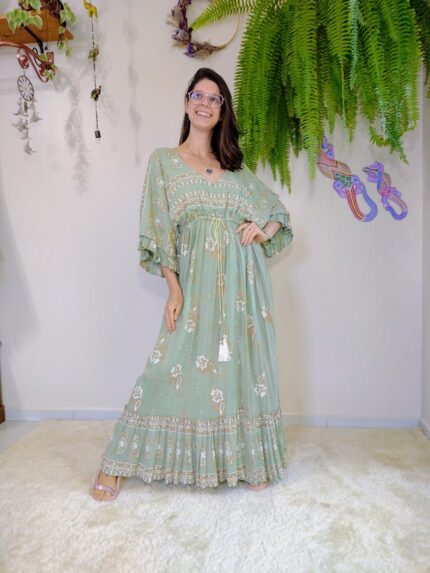 Vestido Indiano Viscose Inês ( A )
