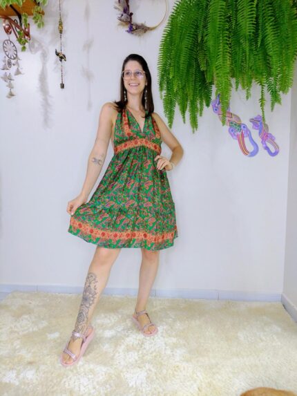 Vestido Indiano Luana Curto ( C )