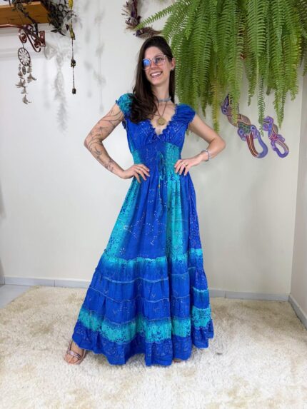 Vestido Indiano Alça Madalena Gold ( 19 )